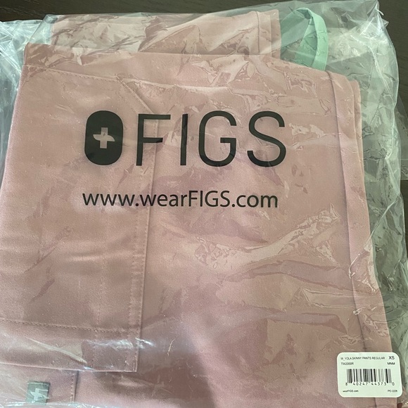 Figs Yola skinny pants in Mineral Mauve - Picture 3 of 4
